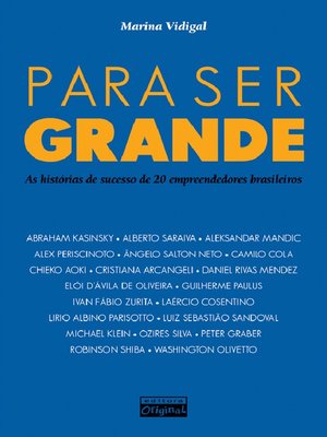 cover image of Para ser grande